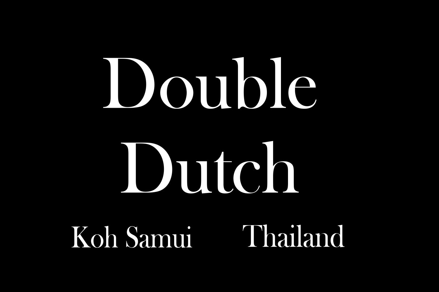 Double Dutch Samui Logo